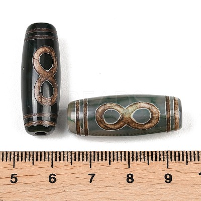 Tibetan Style dZi Beads TDZI-E004-43-1