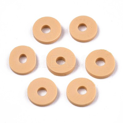 Handmade Polymer Clay Beads X-CLAY-Q251-6.0mm-32-1