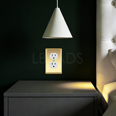 ABS Plastic Receptacle Outlet Wall Plate AJEW-WH0410-464A-01-1