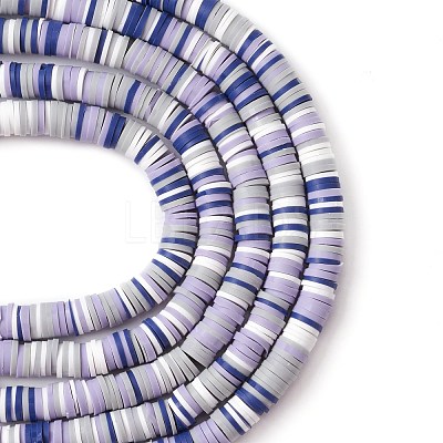 Handmade Polymer Clay Beads Strands CLAY-R089-8mm-T010-1
