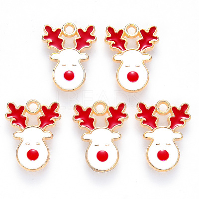 Alloy Enamel Pendants X-ENAM-S121-013-1
