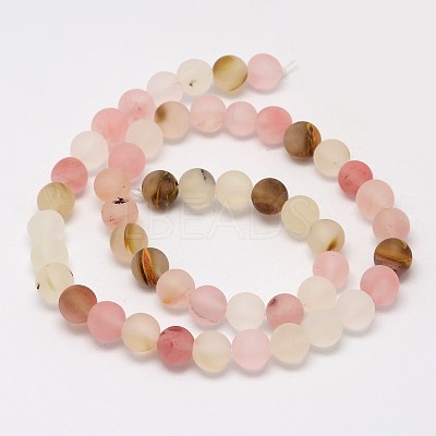 Tigerskin Glass Beads Strands X-G-D693-8mm-1