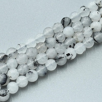 Natural Quartz Beads Strands X-G-N355-6mm-01-1