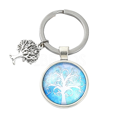 Alloy Glass Keychains KEYC-YW00008-08-1