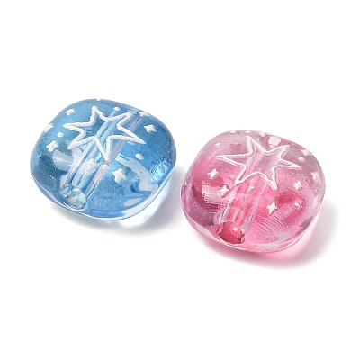 Gradient Color Transparent Acrylic Beads AC-CBAC4EE-01-1