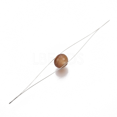 Iron Big Eye Beading Needles TOOL-N006-02-1