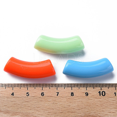 Opaque Acrylic Beads MACR-S372-001B-S-1