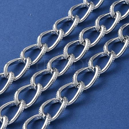 Oxidation Aluminum Textured Curb Chains CHA-H001-08S-1