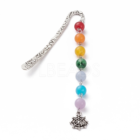 Tibetan Style Alloy Bookmarks for Halloween's Day AJEW-JK00165-04-1