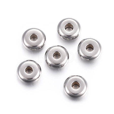 Non-Tarnish 304 Stainless Steel Spacer Beads X-STAS-F191-13P-C-1