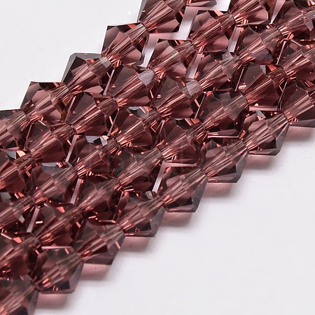 Imitate Austrian Crystal Bicone Glass Beads Strands LS-GLAA-F029-5x5mm-05-1
