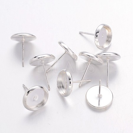 Brass Stud Earring Settings LS-IFIN-Q006-S-1