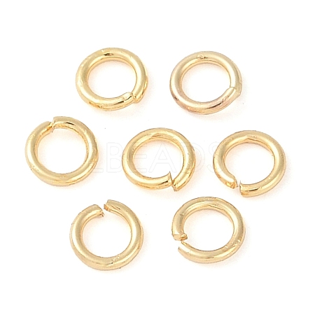 Brass Open Jump Rings KK-N254-45A-G-1