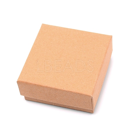 Kraft Paper Jewelry Boxes CON-WH0080-33A-1