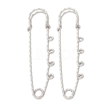 304 Stainless Steel Safety Pins Brooch Findings STAS-C181-01F-P-1