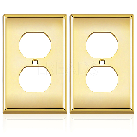 ABS Plastic Receptacle Outlet Wall Plate AJEW-WH0410-464A-01-1