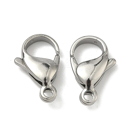 Tarnish Resistant 304 Stainless Steel Lobster Claw Clasps STAS-AB17-1