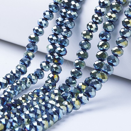 Electroplate Transparent Glass Beads Strands LS-EGLA-A034-T2mm-UA09-1