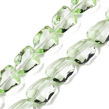 Electroplate Glass Beads Strands EGLA-N012-05C-1