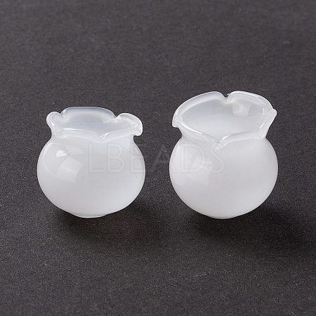 Handmade Blown Glass Flower Beads GLAA-Z003-03-1