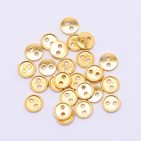 Alloy Mini Buttons PALLOY-WH0076-49B-G-1