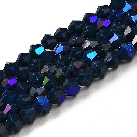 Opaque Solid Color Imitation Jade Glass Beads Strands X-EGLA-A039-P4mm-L09-1