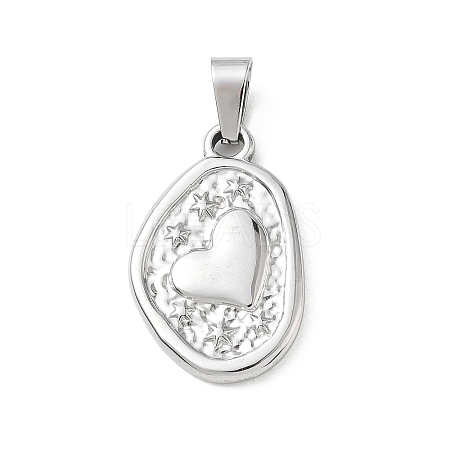 304 Stainless Steel Pendants SA-CBA34D4-03A-P-1