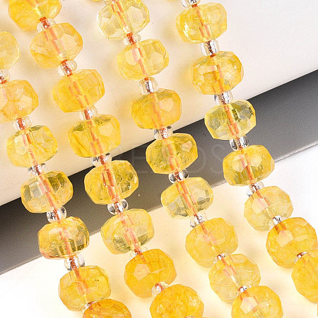 Heated Natural Citrine Beads Strands G-N327-08A-11-1