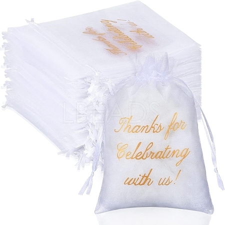 Thank you Organza Gift Bags with Drawstring PW-WG7ECC6-01-1