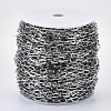 Tarnish Resistant 304 Stainless Steel Paperclip Chains CHS-S001-04B-P-3