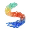 Transparent Painted Glass Beads Strands X1-DGLA-A034-T6mm-A02-1