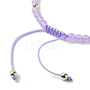 Natural & Dyed Malaysia Jade Braided Bead Bracelets BJEW-JB09988-4