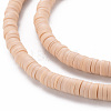 Handmade Polymer Clay Bead Strands X-CLAY-T002-4mm-66-3