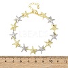 Brass Link Chain Bracelets for Women BJEW-G762-01GP-04-5