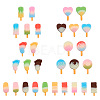 60Pcs 6 Style Resin Decoden Cabochons RESI-TA0001-36-2