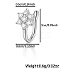 S925 Silver Heart Butterfly Nose Clip Fashionable Nose Ring Accessory WG4393-10-1