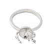 Brass Cuff Ring Settings KK-K297-15P-2