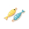 304 Stainless Steel Enamel Pendants STAS-K303-09KCG-2