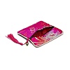 Chinese Brocade Tassel Zipper Jewelry Bag Gift Pouch X-ABAG-F005-10-3