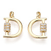 925 Sterling Silver Micro Pave Cubic Zirconia Charms STER-T004-12G-1