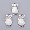 Natural White Shell Mother of Pearl Shell Pendants SSHEL-L008-68P-1