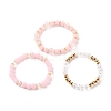 Multi-layered Stretch Beaded Bracelets Sets BJEW-JB05755-02-3