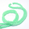 Baking Painted Imitation Jade Glass Round Bead Strands X-DGLA-Q021-6mm-22-3