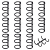 Iron Loose Leaf Book Binder Hinged Rings TOOL-PH0001-49B-1