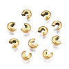 304 Stainless Steel Crimp Beads Covers STAS-S117-012B-1