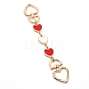 Light Gold Zinc Alloy Hanger Clasps FIND-WH0066-36B-1