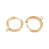316 Stainless Steel Huggie Hoop Earring Findings EJEW-B158-01D-G-2