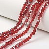 Electroplate Transparent Glass Beads Strands LS-EGLA-A034-T8mm-M05-1