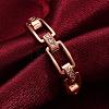 Romantic Real Rose Gold Plated Brass Cubic Zirconia Finger Rings RJEW-BB08158-8RG-4