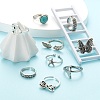 9Pcs 9 Style Adjustable Alloy Finger Rings RJEW-LS0001-15AS-5